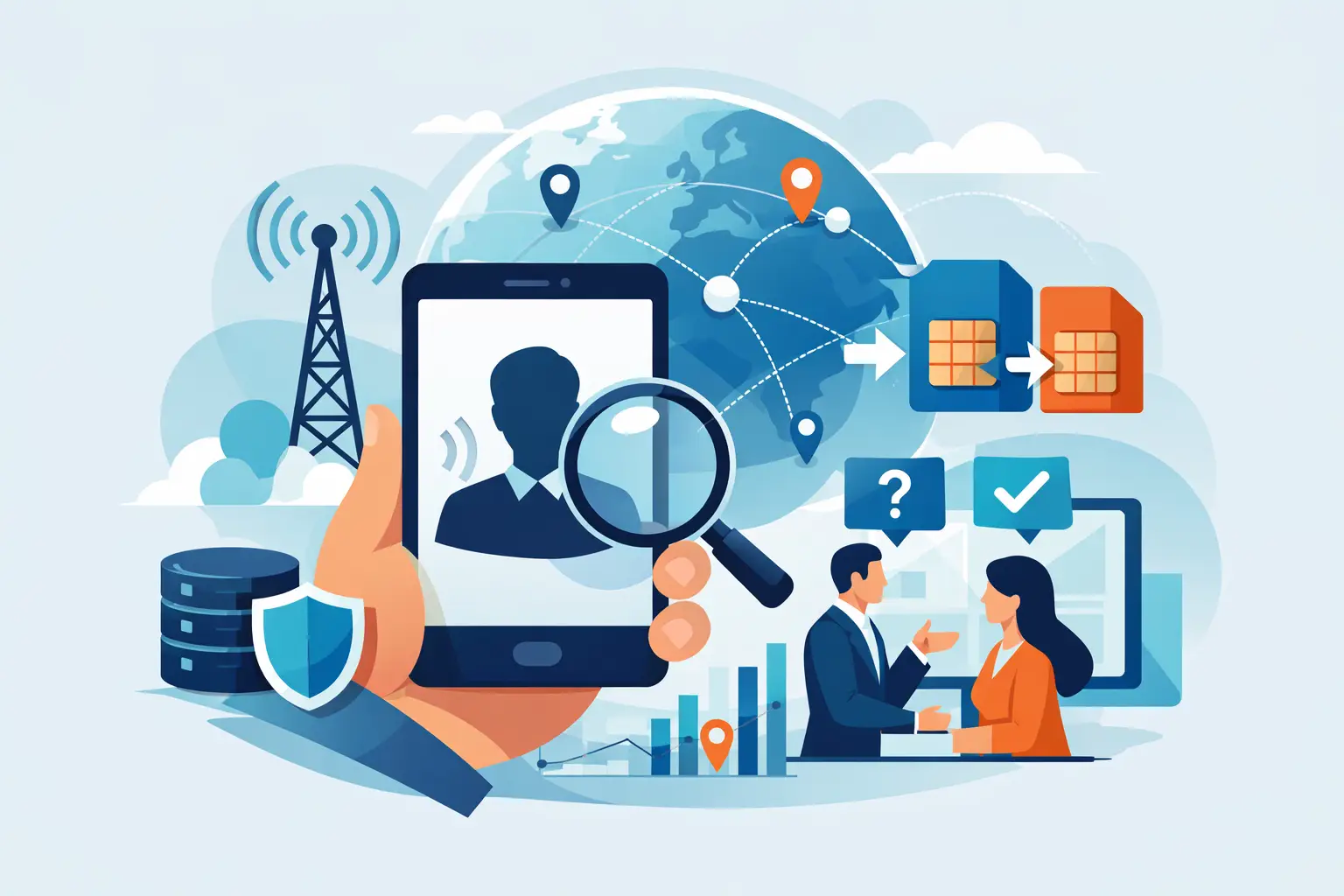 La ce folosește MNP lookup în business image