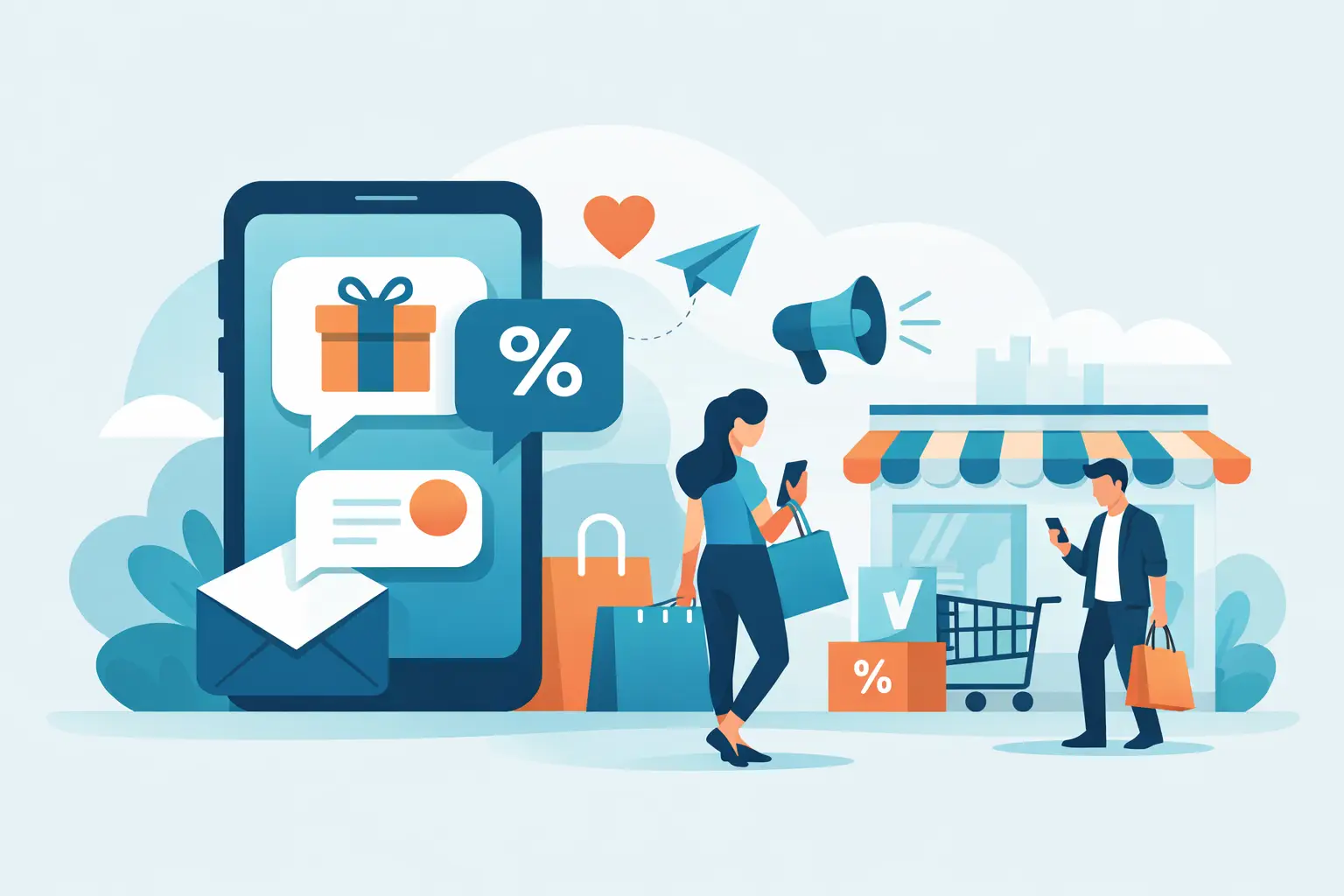 Mesaje promoționale prin SMS în retail