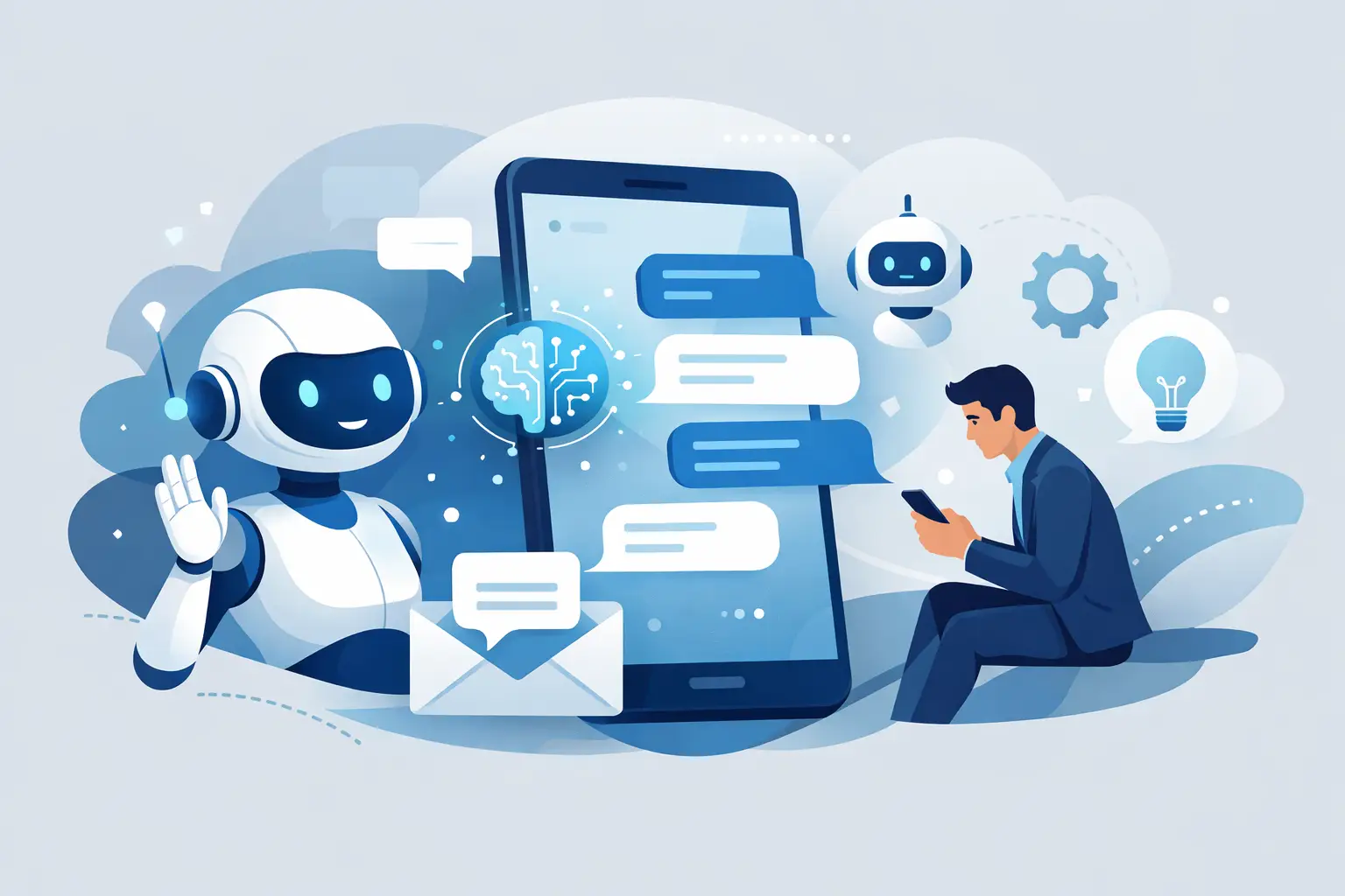 Inteligență artificială SMS pentru conversații utile