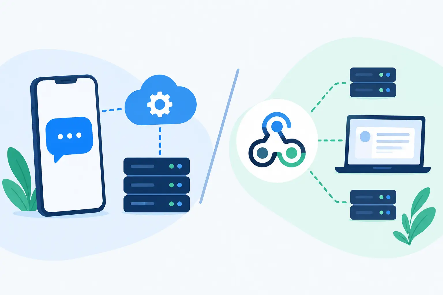 API SMS versus webhook pentru mesaje de business