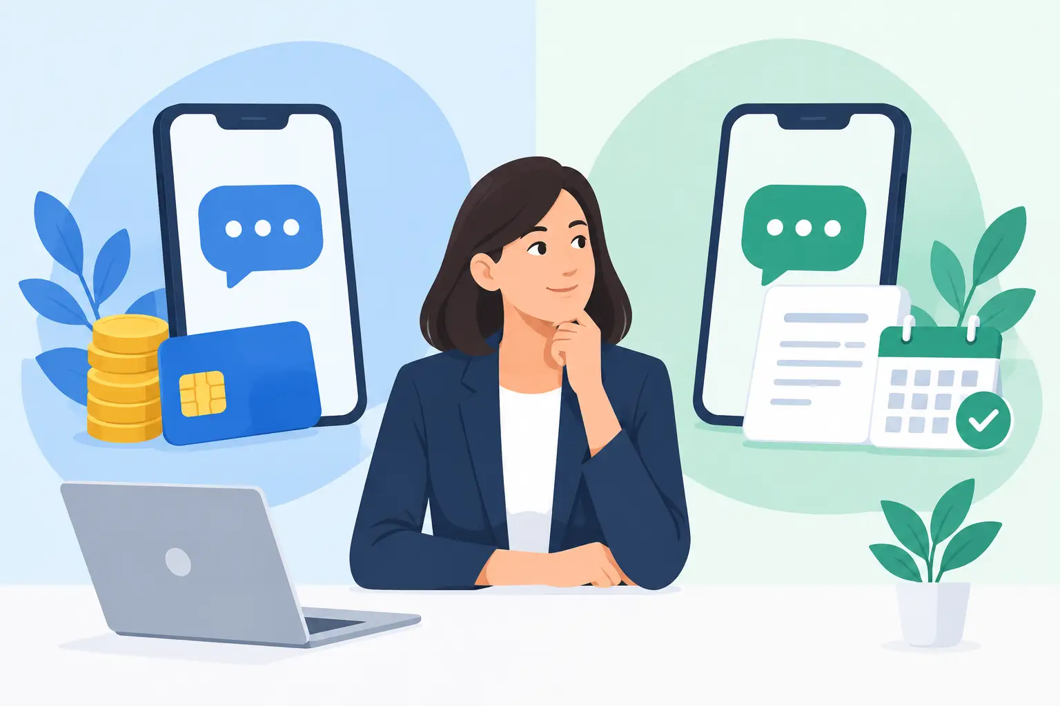 SMS prepaid versus postpaid pentru afaceri